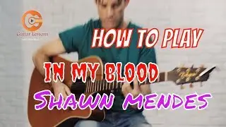 How to play in my blood- Shawn Mendes (guitar lesson)