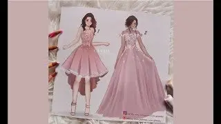 PINK DRESSES - Painting Process
