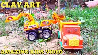 clay art | Amazing kids video | miniature kitchen set | Mitti ki khilona | Matir Khalna banano |CLAY