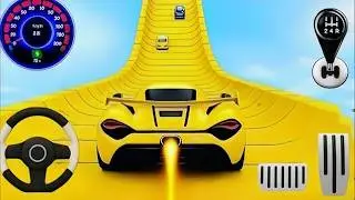 Impossible Crazy Cars Mega Ramp |Extreme Car Stunts Racing Driver Master Simulator Gameplay #racing