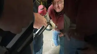 Redneck shoe repair with a pneumatic stapler