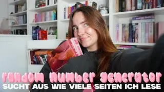 random number generator lesechallenge! | spoilerfreier lesevlog 💗