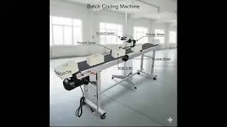 Batch Coding Machine Conveyor Belt with Inkjet Printer | Industrial Product Marking