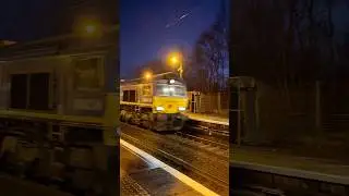 Network Rail Civil Engineering Train with GBRF Class 66s passing Wishaw #trainspotting #class66