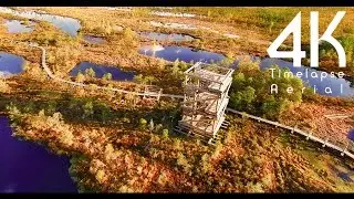 4K UHD Национальный парк Кемери Таимлепс/Воздушная Видео в Латвии