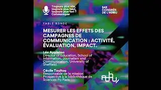 Mesurer les effets des campagnes de communication : activit&eacute;, &eacute;valuation, impact.