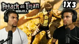 ATTACK ON TITAN 1x3 REACTION! | *New Anime Fans*