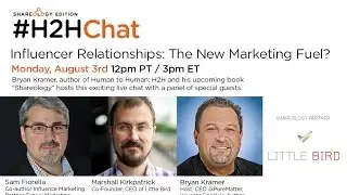 #H2HChat Shareology Edition: Influencer Relationships: The New Marketing Fuel?