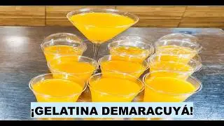 GELATINA DE MARACUYA NATURAL, REFRESCANTE Y MUY AROMATICA #foodie #postres #streetfood #funcional