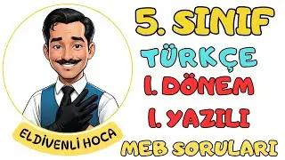 (2026) 5.Sınıf T&uuml;rk&ccedil;e 1.D&ouml;nem 1.Yazılı MEB &Ouml;rnek Soruları - Eldivenli Hoca