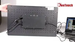 32 Inch PCAP Touch Monitor Open Frame With LED Flexible Strips for Gaming