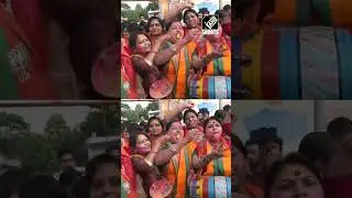 Bihar: Women BJP workers in Patna celebrate tabling of Women&rsquo;s Reservation Bill in Lok Sabha