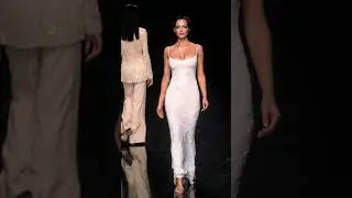 Chandra North at the Halston fashion show #models