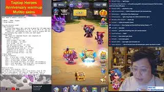 Taptap Heroes - Anniversary warm up event, mythic skins update