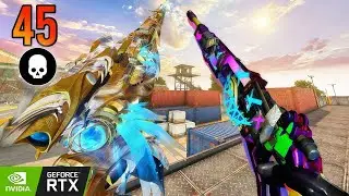 BLOOD STRIKE - 45 KILLS RANDOM SQUAD - DUAL SNIPER GAMEPLAY! M700 SERAPH + KAR98 NEONGRAFF!