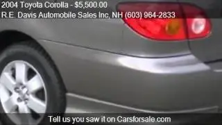 2004 Toyota Corolla S 4dr Sedan for sale in NORTH HAMPTON, N