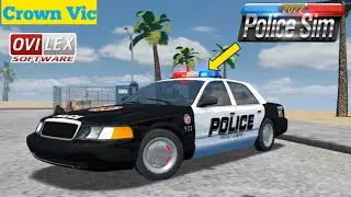 Police Sim 2022: Ovilex Game| Ford Crown Vic, police chase, escorts, roadblock Android gameplay