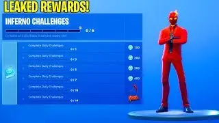 The FREE INFERNO Challenge Pack REWARDS..! (Leaked) Fortnite Battle Royale