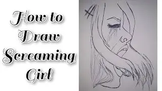 How to Draw screaming girl|| Sad Shouting girl || Artfever || Satisfying