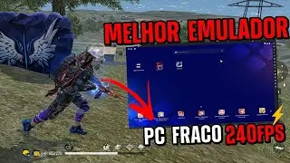 DESCOBRI O MELHOR EMULADOR LEVE PARA JOGAR FREE FIRE NO PC FRACO 1GB SEM PLACA DE VIDEO