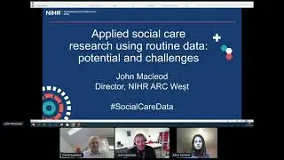 John Macleod introduces the applied social care research using routine data event