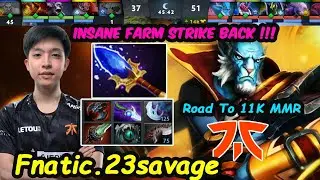 Strike Back !!! Fnatic 23savage Road To 11K MMR [Phantom Lancer] Insane Farm Dota 2 pro gameplay