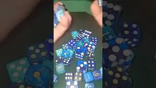blue dice! #asmr #clicking #dice #blue