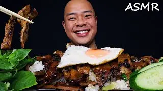 ASMR Bai sach chrouk (BBQ PORK OVER RICE) BIG BITES