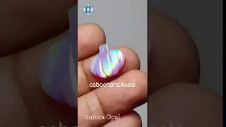 Hand carved Aurora opal