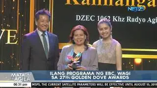 Eagle Broadcasting Corporation programs win at 27th Golden Dove awards
