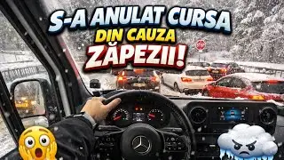 ❄️ Cursă anulată din cauza zăpezii – m-am chinuit să ajung la capătul traseului 🚍