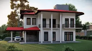 TWO STOREY MODERN HOUSE තට්ටු දෙකේ ලස්සන ගෙදර