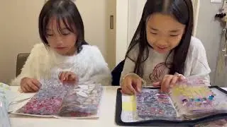第二回！仲良しすーちゃんとシール交換！5分間で果たして何枚いける？