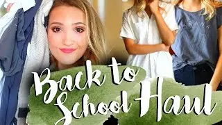 HUGE BACK TO SCHOOL TRY ON CLOTHING HAUL 2016 | American Apparel, Brandy Melville, Madewell, & More!