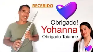 Recebido - muito obrigado Taianne - fundadora da Yohanna. Uma nova Flauta Transversal 
