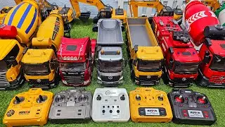 Rc dump truck E 590 skala 1:18 mixer truck excavator rc truck trailer huina truk molen