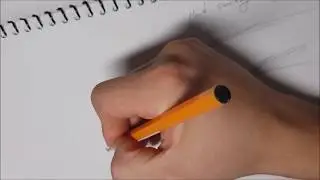 Pen Drawing - Hand Smoking