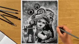 Realistic Krishna Sketch | Newage Sketchbook