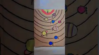 easy to understand solar system #solarsystem #diy #wastematerialscraft #fun #learnwithfun #shorts