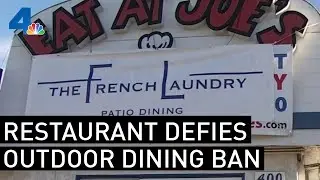 Redondo Beach Restaurant Defies LA County Outdoor Dining Ban | NBCLA