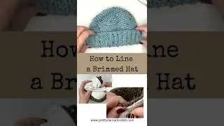 How to Line a Brimmed Hat With Fleece - Easy Sew in Technique
