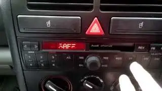 SOLVED Read Description - Audi A2 Concert Radio SAFE mode & RDS / TP code fault problems