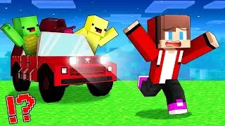 ОХОТНИКИ на МАШИНАХ против спидраннеров - Джей-Джей и Майки в Minecraft Maizen!