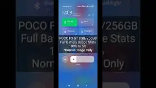 Poco F3 GT 5000mah Full Battery Usage Stats Normal Usage