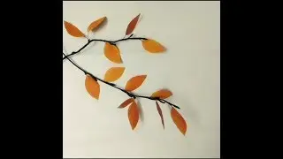 DIY paper crafts: How to make easy 🍂Autumn leaves🍂 from scrap paper...!! 🍂