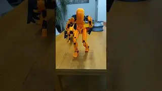 3D Printed Dummy13 with Dog #actionfigure #shorts