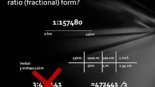 How to convert map scales (convert to ratio scale)