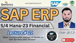 SAP S/4 Hana FI-AM Lec. 21 Basic Configuration settings of Vendor in SAP S/4 Hana-2023 Version.