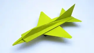 Origami Paper Plane | How to Make Paper Airplane | Origami Jet Fighter Paper Plane | MIG 21 Jet