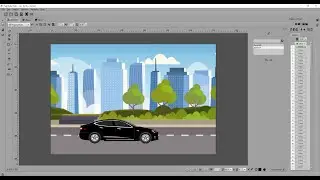 How to animate a car in  Tupi tube 2D desk l 2023 l Easy method